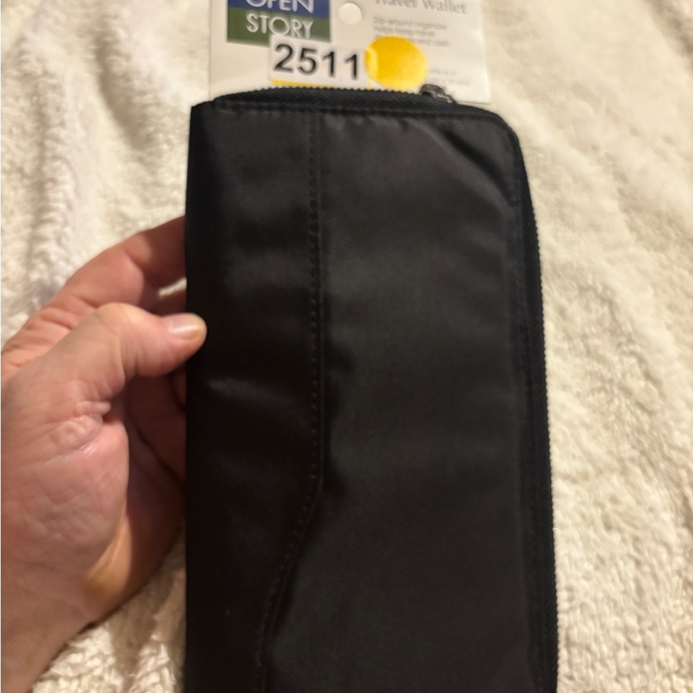 Open Story Black Travel Wallet , carry all your Travel needs in here. New
